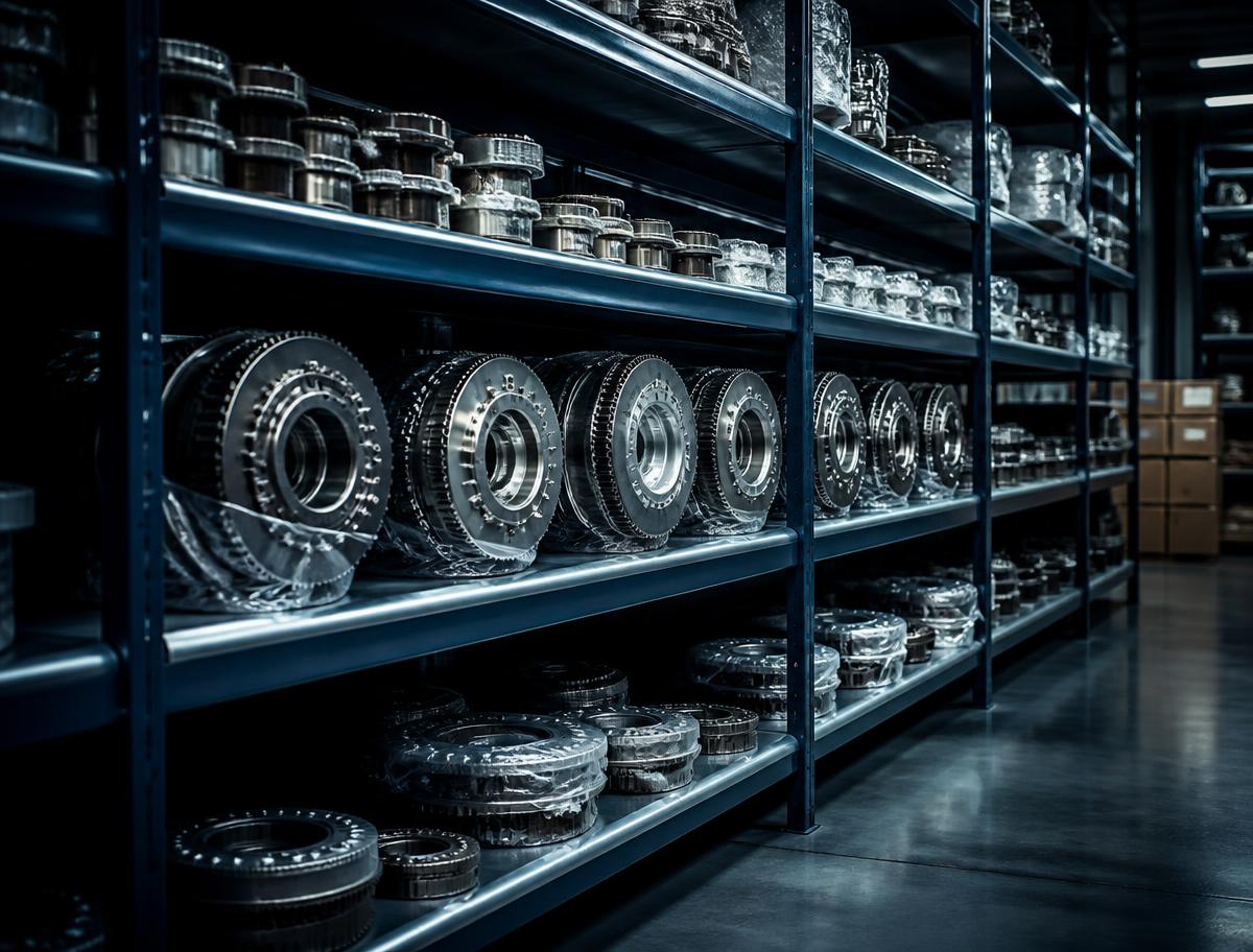 Aircraft components prepared for despatch